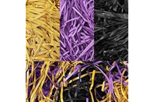 Meng Jiaran Glitter Shredded Tissue Paper for Hampers 250g Halloween Tissue Paper for Gift Boxes Wrapping, Filling Packaging Filler for Birthdays Christmas