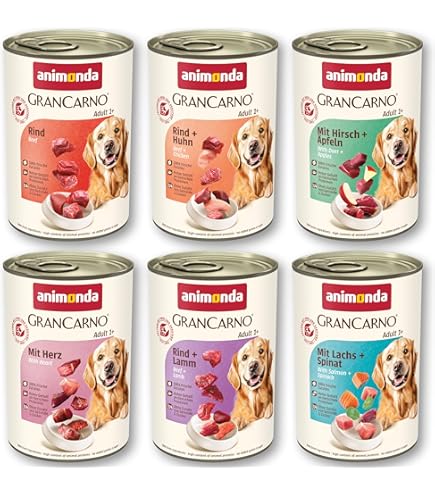 PRIMOX Fleischmecker Hunde-Nassfutter | Getreidefrei | 70% Fleisch &  Innereien | Made in Germany & 100% Natrlich | Omega-3 fr Haut & Fell |  Gluten- & Laktosefrei (Lamm, 6x400 g) : Amazon.de: Haustier