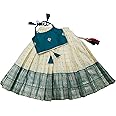FELIZ THE DESIGNER STUDIO Baby Girls Readymade South Indian Pattu Pavadai Lehenga Choli Set For Kids