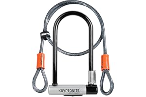 BINOA Kryptolok Standard U-Lock With 4 Foot Kryptoflex Cable - Sold Secure Gold