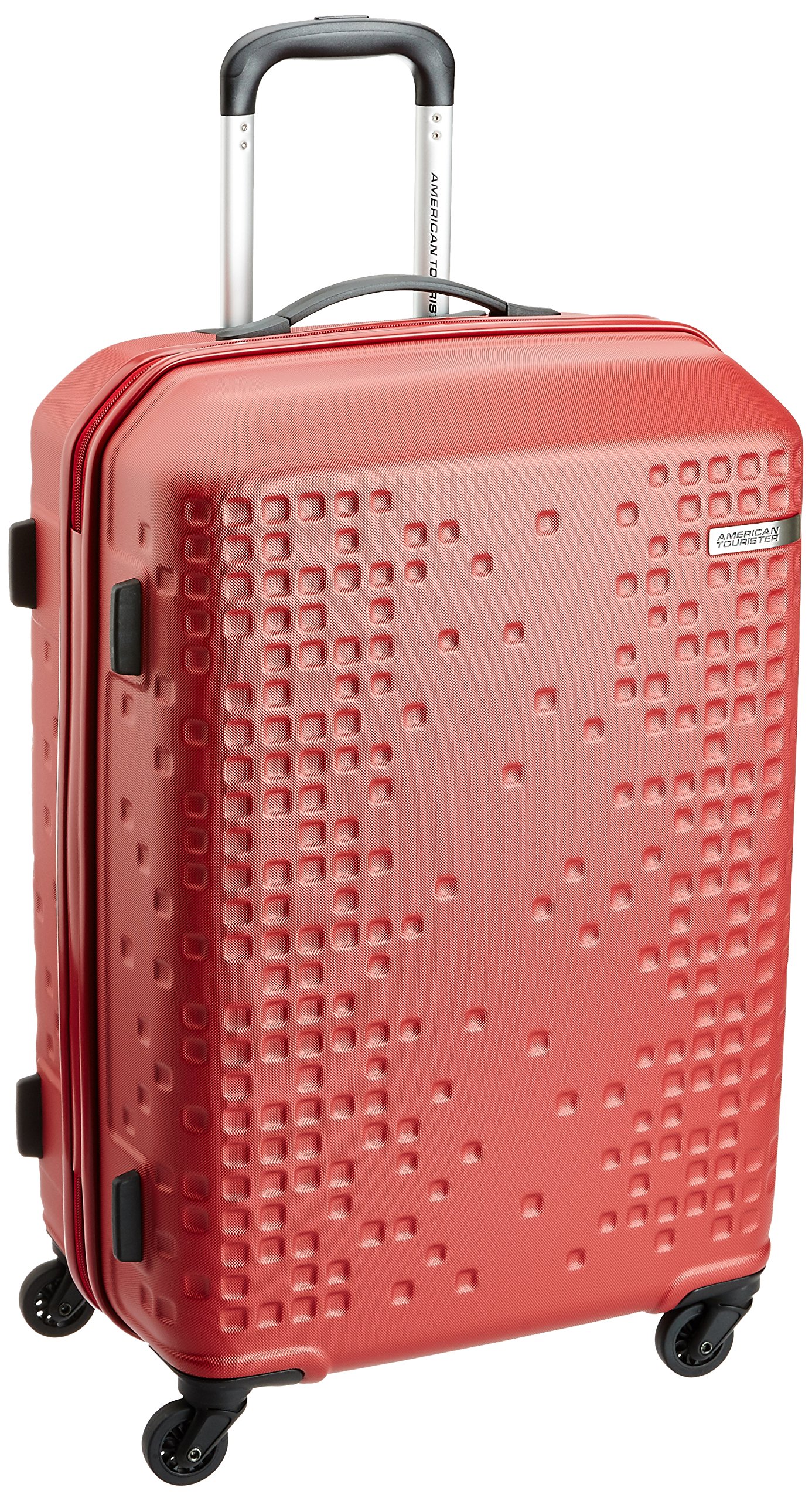 American Tourister Robotech Recessed TSA Lock & 8 Wheel & Internal Organiser, Hard PC Check-in Suitcase for Travel/Trolley Bag