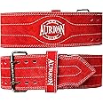 Aurion by 10 club Sued Leather Powerlifting Gym Belt-XL | Weight Lifting Belt for Heavy Workout for Men & Women | Professional Heavy Weight Lifting Belt - Maroon