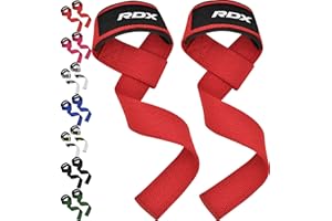 RDX Weight Lifting Straps,Powerlifting Deadlifting, Anti Slip 60CM Hand Bar Grip, 5MM Neoprene Wrist Support, Heavy Duty Weightlifting Bodybuilding Workout