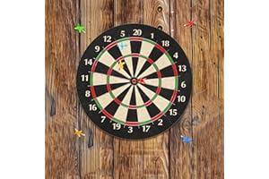 KEAGAN Protezione da parete per bersaglio per freccette con venatura del legno Protezione da parete in feltro Bersaglio per freccette Protezione da parete autoadesiva Spliced Wall Surround Board