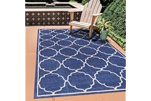 SANAT Dywan zewnętrzny, odporny na działanie warunków atmosferycznych, do użytku wewnątrz i na zewnątrz, dywan balkonowy, odporny na działanie wody, na taras, do ogrodu, kuchni, łazienki lub salonu, niebieski, 60 x 110 cm