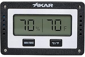 Xikar PuroTemp Digitales Hygrometer, rechteckig