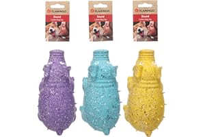 Flamingo Jouet pour Chien Freckles Cochon L – 10,5x21x10,5cm – Jouet Sonore en Caoutchouc TPR – Souple, Résistant et Amusant – pour Petits et Moyens Chiens – Plusieurs Couleurs, Pas de Choix Possible