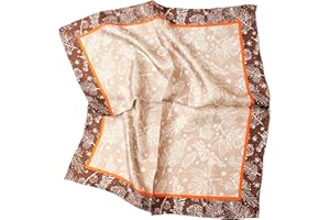Prettystern écharpe foulard en soie roulée à la main femme homme unisexe pure soie bandana été