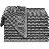Vaily Premium Tea Towels Pack of 10 - Dry Towels Made of 100% Super Absorbent Cotton - Oeko-Tex Certified - 70 x 45 cm Black