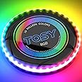 TOSY Flying Disc - 16 Million Color RGB or 108 LEDs, Extremely Bright, Smart Modes, Auto Light Up, Rechargeable, Waterproof, Birthday, Camping, Easter, Valentine, 175g Frisbee