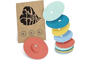 MySweetStitch - 10 x Freestyle Libre 3 pansement Rond avec trou de ventilation, Overpatch Ø 60 mm, protection capteur, imperméable, respirant, doux pour la peau, Fabriqué en Allemagne, Pastel