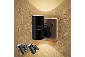 JandCase Plug in Night Light (Dusk to Dawn, 0-100LM, Warm White 3000K) – Dimmable Modern Night Light, Ideal for Hallway, Bathroom, Bedroom & Stairs, 2 Pack