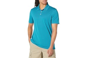 Amazon Essentials Polo da Golf, Maniche Corte, Slim Fit, Asciugatura Rapida Uomo