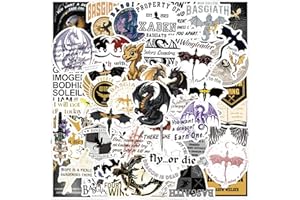 BDSHUNBF Lot de 120 Autocollants Fourth Wing, Fourth Wing Stickers, Imperméables Autocollant, Vinyle Autocollants, pour Ordinateur Skateboard Portable Bouteilles d'Eau pour Adolescents Enfants