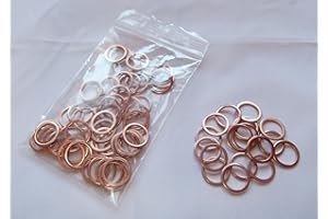 CARTEC 100 Stück Kupferringe/Dichtringe/Dichtung Kupfer 14x18x1,5 mm Din 7603 Form A