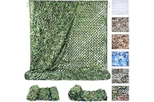 MIKKUPPA Red de camuflaje – 150D tela Oxford, 1,5 x 2 m, 3 x 3 m, 3 x 4 m, 3 x 6 m, 4 x 6 m, para caza, camping, exterior, militar, protección visual y decoración