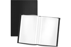 VANTASII Presentation Book 40 Clear Pockets Sleeves Protectors Art Portfolio Clear Book for Artwork, Report Sheet, Letter (Can Accommodate 19.1” X 13.3”)