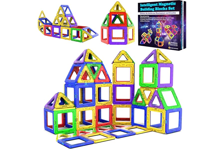 Desire Deluxe Costruzioni per Bambini Set Tessere magnetiche - Giochi Bambina 3 4 5 6 7 anni Educativo Giocattolo Presente per Bambini