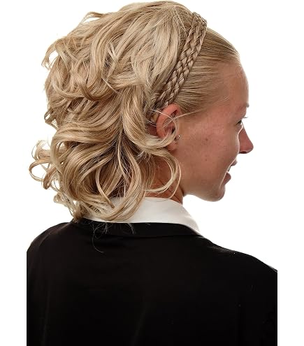 Perruque Femme Courte Blonde Clair Avec Mèches Moyennes - Nuance Oceane 27t613, Neuve