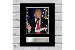 ICONIC PICS Photo dédicacée encadrée de Donald Trump #2