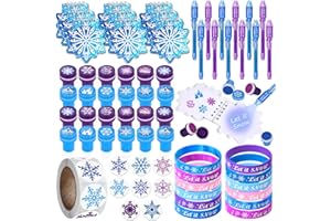 Latocos 61 Frozen Fête Anniversaire Cadeau Fille Flocon De Neige Stylo Espion Invisible Carnet Couronne Château Sceller Bracelet En Silicone Autocollant Frozen Princesse Fournitures Fête Faveurs