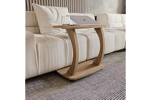 sugodesign Beistelltisch Couch, mit Rollen, Laptoptisch für Couch, Kleiner Wohnzimmertisch, Sofatisch in stylischer Smoky-Oak Optik, Kleiner Couchtisch fürs Wohnzimmer, Side Table, Arasta