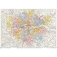 Greater London - Postcode Sector Map 8 - Wall Map With Motorway, A
