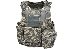 MERCIYD Outdoor Militär Taktische Weste Feldspielweste, Paintball Schutzausrüstung, Schutzweste für Luftpistole, geeignet für Jagd im Freien,