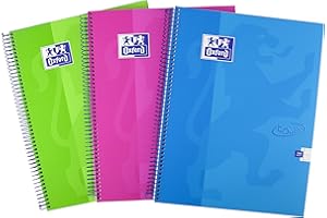 Oxford Touch, twarda okładka notatnik A4, podszewka, 160 stron, zestaw 3 szt.