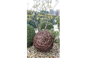 MARCUS WEIDENHANDEL Boule décorative en osier - 6 tailles - Fabriquée à la main dans l'UE (40 cm)