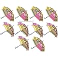 Kaka jiji handicraft Sun Protection Rajasthani Umbrella Handicraft Walking Stick Umbrella 10 pcs Navratri Decoration Items I Decorative Umbrella