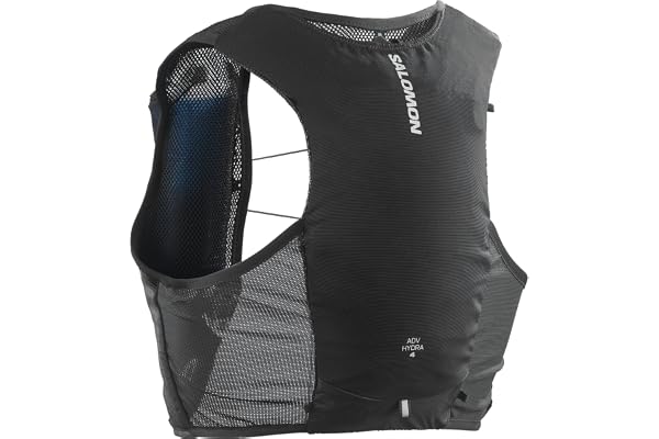 Salomon Hydra 4 Unisexe Gilet d'Hydratation avec 2 Bouteilles Souples (500ml), Running, Course à Pied, Randonnée et Marche