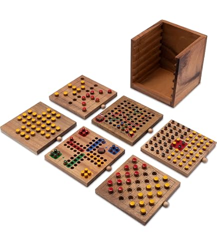 Mühle Brettspiel Aus Holz – Klassisches Strategiespiel Für 2 Spieler, Mit 9 Steinen Pro Farbe