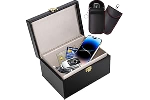 BBWELL Keyless Go Schutz Autoschlüssel Box, Faraday Box & Faradayschutzhülle (2 STK) für Sicheren Schutz,Schlüsseltasche Schlüsseletui Schlüsselmäppchen Car Key Safe