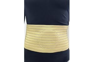 LJC Umbilical Hernia Support Belt Abdominal Navel Truss One Removeable Pad NHS UK (XL 39-43 inches)