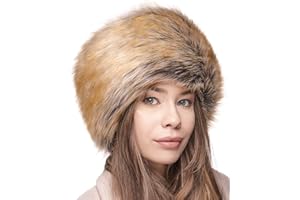 Futrzane Classic Cappello Cosacco - Colbacco Pelo Donna di Pelliccia Sintetica