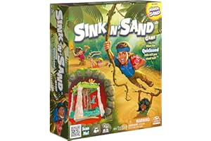 SPIN MASTER GAMES Sink N’ Sand, Quicksand Kids Board Game with Kinetic Sand for Sensory Fun and Learning – Easy Toy Gift Idea, for Preschoolers and Kids Ages 4 and up