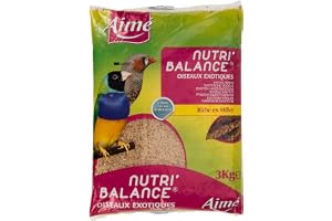 Aimé Exotisk fågelmat, NUTRI'BALANCE Exotisk fågelmat, 3KG väska