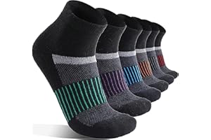 MOSEY KOSY 6 Paires de Chaussettes en Laine Mérinos pour Hommes et Femmes Thermiques Respirantes pour Randonnée Marche Course Travail et Hiver