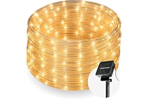 COBUS CozyHome Lichterschlauch aussen 200 LED - 8 Modi & Timer - 12m mit Solar Solarbetrieben Warmweiß I Lichtschlauch außen Schlauchlichterkette für outdoor 10m Leuchtschlauch Lichterkette Lichtschläuche