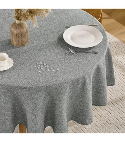 Brandsseller Tuintafelkleed 140 cm – Rond tafelzeil met franjes – Outdoor tafelkleed voor tuin, terras & balkon – Weerbestendig, antislip, zacht schuim – Blauw Brandsseller Tuintafelkleed 140 cm – Rond tafelzeil met franjes – Outdoor tafelkleed voor tuin, terras & balkon – Weerbestendig, antislip, zacht schuim – Blauw