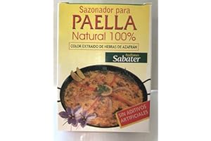 AZAFRANES SABATER Epices Paella - identique au Paellero - 6g - 3 Sachets 2g - Safran Espagne Qualité Supérieure