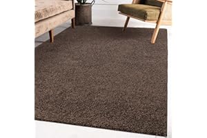 Impression Dywan do salonu – wysokiej jakości dywan powierzchniowy z certyfikatem Öko-Tex – Solid Color – ciemny brąz – rozmiar 60 x 110