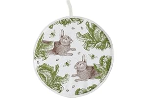Thornback & Peel Rabbit & Cabbage Aga Cover, Cotton, Multicolour, 360 (d) x 3cm