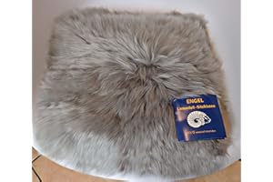 ‎REISSNER LAMMFELLE Reissner Lammfelle | NADI-30-SIL | Echtes Schaffell | hochwollig | quadratisch | 30x30cm Silber