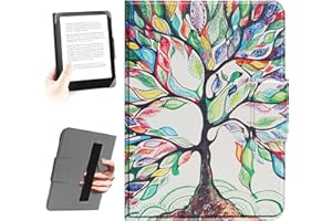 HoYiXi Universal Case For 6.8-Inch,7-Inch eReaders.Compatible with Kindle, Kobo, Paperwhite, PocketBook, Tolino eReaders. Elastic rope Cover For 6" -7" E-Book Readers.Tree