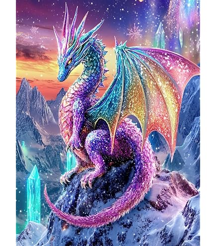 TOSTOG 5D DIY Diamond Painting Kit Completo,Casa e Montagna Diamante 5D