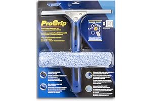 Ettore 65000 - Pack con limpiaventanas y lavador de microfibras, con mango