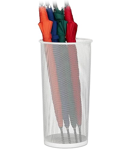 YOUEON Confezione da 2 supporti per ombrelli, 21,9 x 50,8 cm, in rete metallica per bastoni, bastoni da passeggio, ombrelli pieghevoli, ingresso, casa, ufficio, hotel