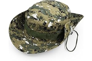 UltraKey Chapeau de Soleil à Large Bord Extérieur, Style d’armée de Combat Classique Jungle Chapeau de Soleil pour Pêche,Chasse,Camping